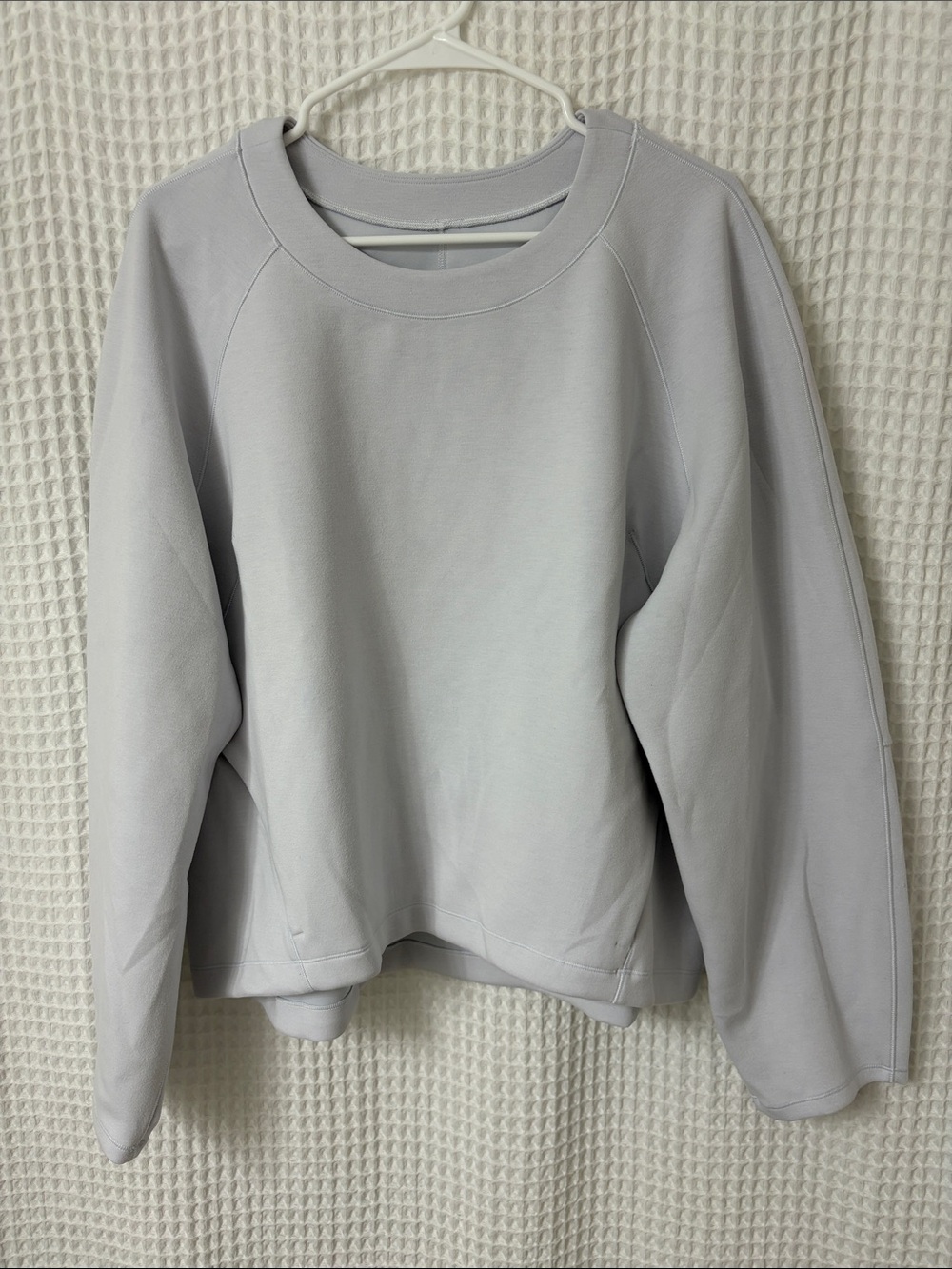 Lululemon AirWrap Modal Crew Long Sleeve Top, Alpine White, Size 16 - Picture 8 of 13